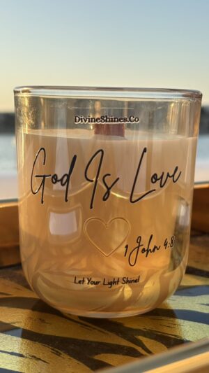 God Is Love Candle